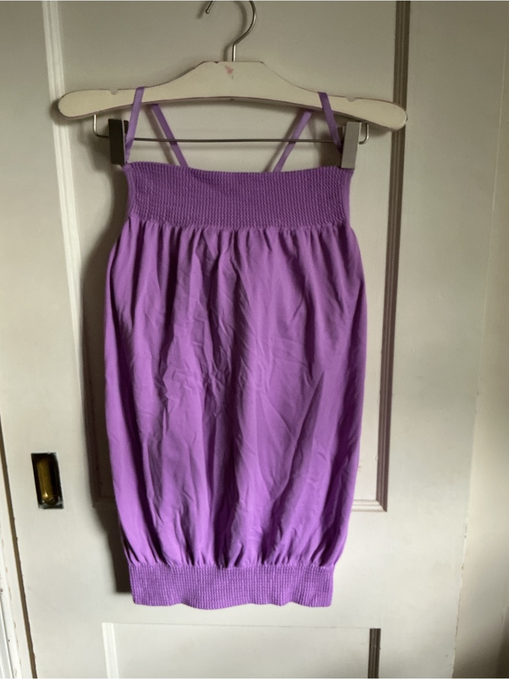 Athleta Lavender Smocked Tube Cami
